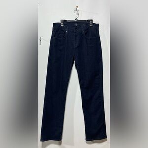 7 For All Mankind‎ Austyn Men's Dark Blue Straight Leg Jeans Size 33 Inseam 34”